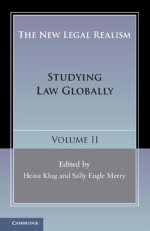 New Legal Realism: Volume 2 : Studying Law Globally