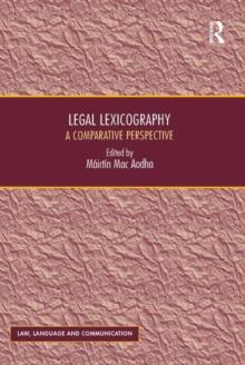 Legal Lexicography : A Comparative Perspective