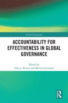 Accountability for Effectiveness in Global Governance