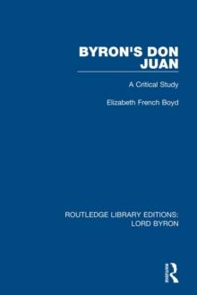 Byron's Don Juan : A Critical Study