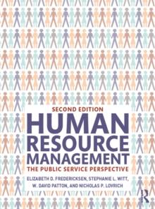 Human Resource Management : The Public Service Perspective