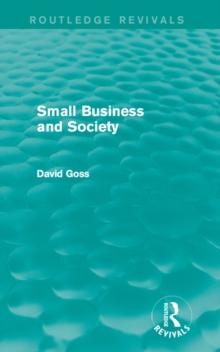 Small Business and Society (Routledge Revivals)