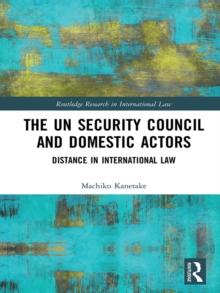 The UN Security Council and Domestic Actors : Distance in international law