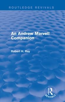 An Andrew Marvell Companion (Routledge Revivals)