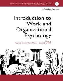 A Handbook of Work and Organizational Psychology : Volume 1: Introduction to Work and Organizational Psychology