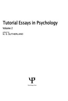 Tutorial Essays in Psychology : Volume 2