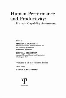 Human Performance and Productivity : Volumes 1, 2, and 3