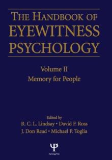 Handbook Of Eyewitness Psychology 2 Volume Set