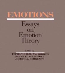 Emotions : Essays on Emotion Theory