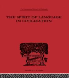 The Spirit of Language in Civilization