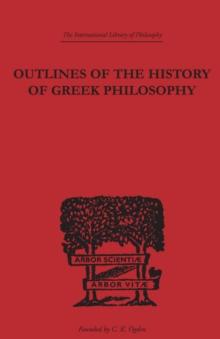 Outlines of the History of Greek Philosophy