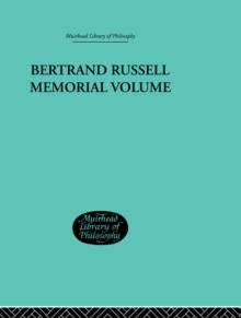 Bertrand Russell Memorial Volume