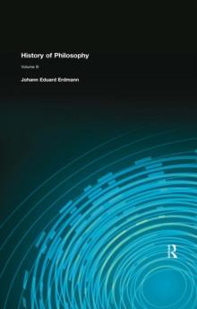 History of Philosophy : Volume III