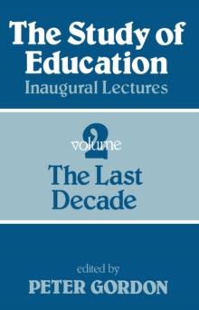 Study of Education Pb : A Collection of Inaugural Lectures (Volume 1 and 2)