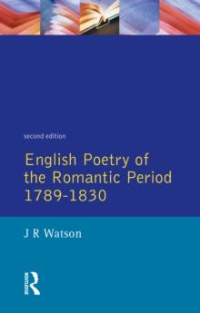 English Poetry of the Romantic Period 1789-1830