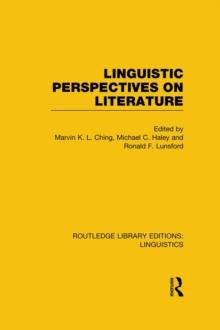 Linguistic Perspectives on Literature