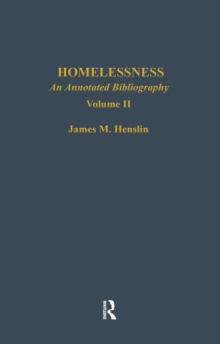 Homelessness : An Annotated Bibliography