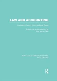 Law and Accounting (RLE Accounting) : Nineteenth Century American Legal Cases