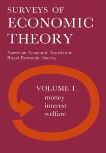 Royal Economic Society Surveys of Economic Theory