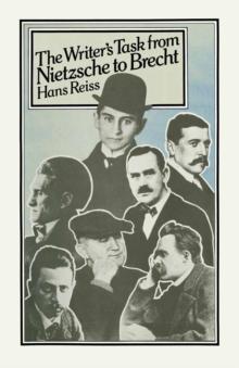 The Writer's Task from Nietzsche to Brecht