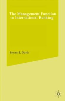 Management Function in International Banking