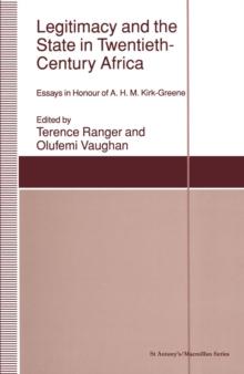 Legitimacy and the State in Twentieth-Century Africa