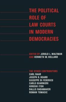 The Political Role of Law Courts in Modern Democracies