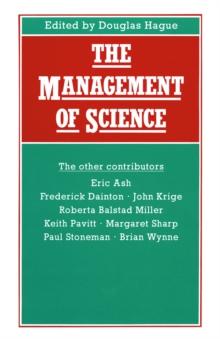 The Management of Science : Proceedings Of Section F (Economics) Of The British Association For