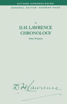 A D.H. Lawrence Chronology