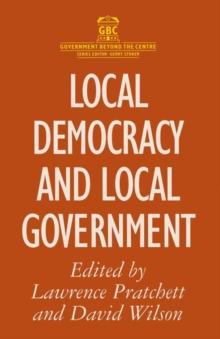 Local Democracy and Local Government