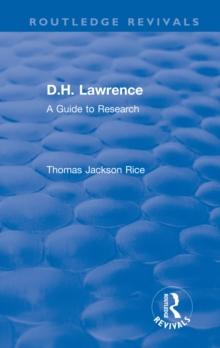 D.H. Lawrence : A Guide to Research