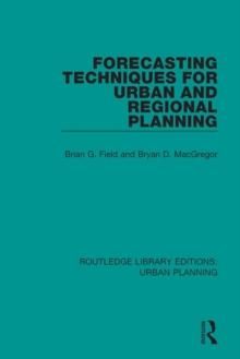 Forecasting Techniques for Urban and Regional Planning