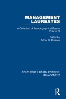 Management Laureates : A Collection of Autobiographical Essays (Volume 5)