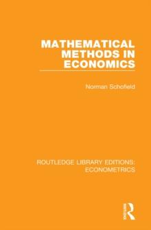 Mathematical Methods in Economics