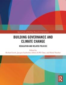 Building Governance and Climate Change : Regulation and Related Policies