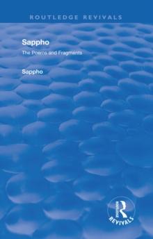 Revival: Sappho - Poems and Fragments (1926)