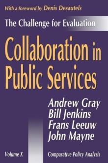 Collaboration in Public Services : The Challenge for Evaluation