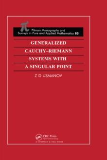 Generalized Cauchy-Riemann Systems with a Singular Point