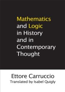 Mathematics and Logic in History and in Contemporary Thought