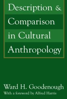 Description and Comparison in Cultural Anthropology