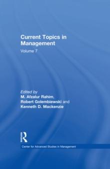 Current Topics in Management : Volume 7