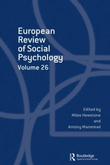 European Review of Social Psychology: Volume 26