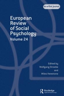 European Review of Social Psychology: Volume 24