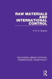 Raw Materials and International Control