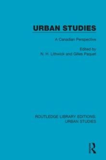 Urban Studies : A Canadian Perspective