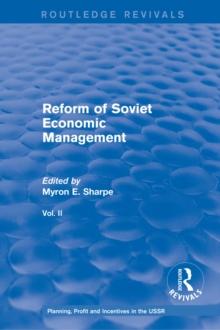 Reform of Soviet Economic Management