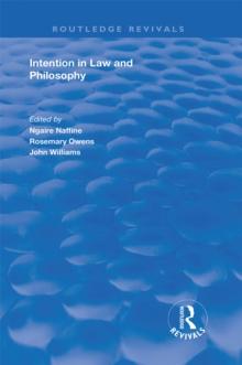 Intention in Law and Philosophy