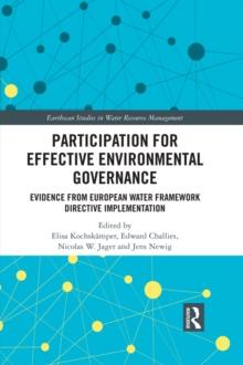 Participation for Effective Environmental Governance : Evidence from European Water Framework Directive Implementation