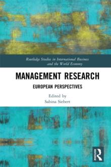 Management Research : European Perspectives