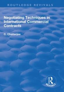 Negotiating Techniques in International Commercial Contracts